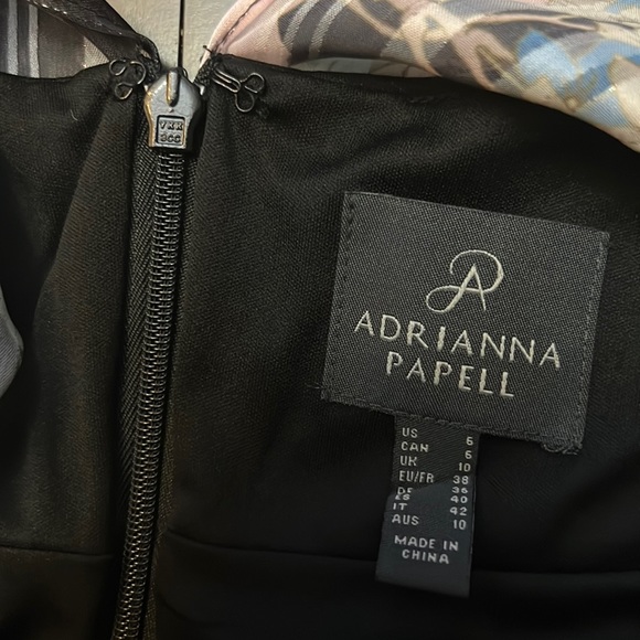 Adrianna Papell Women's Chiffon Printed Halter Gown - Picture 8 of 11